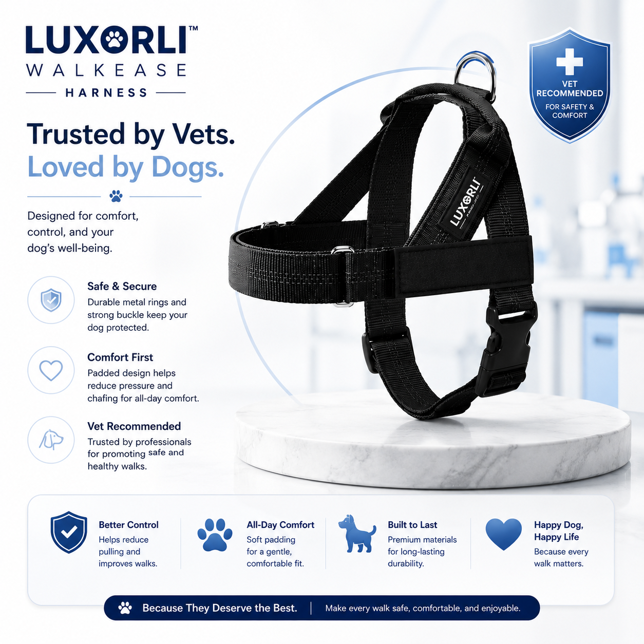 Luxorli WalkEase Harness