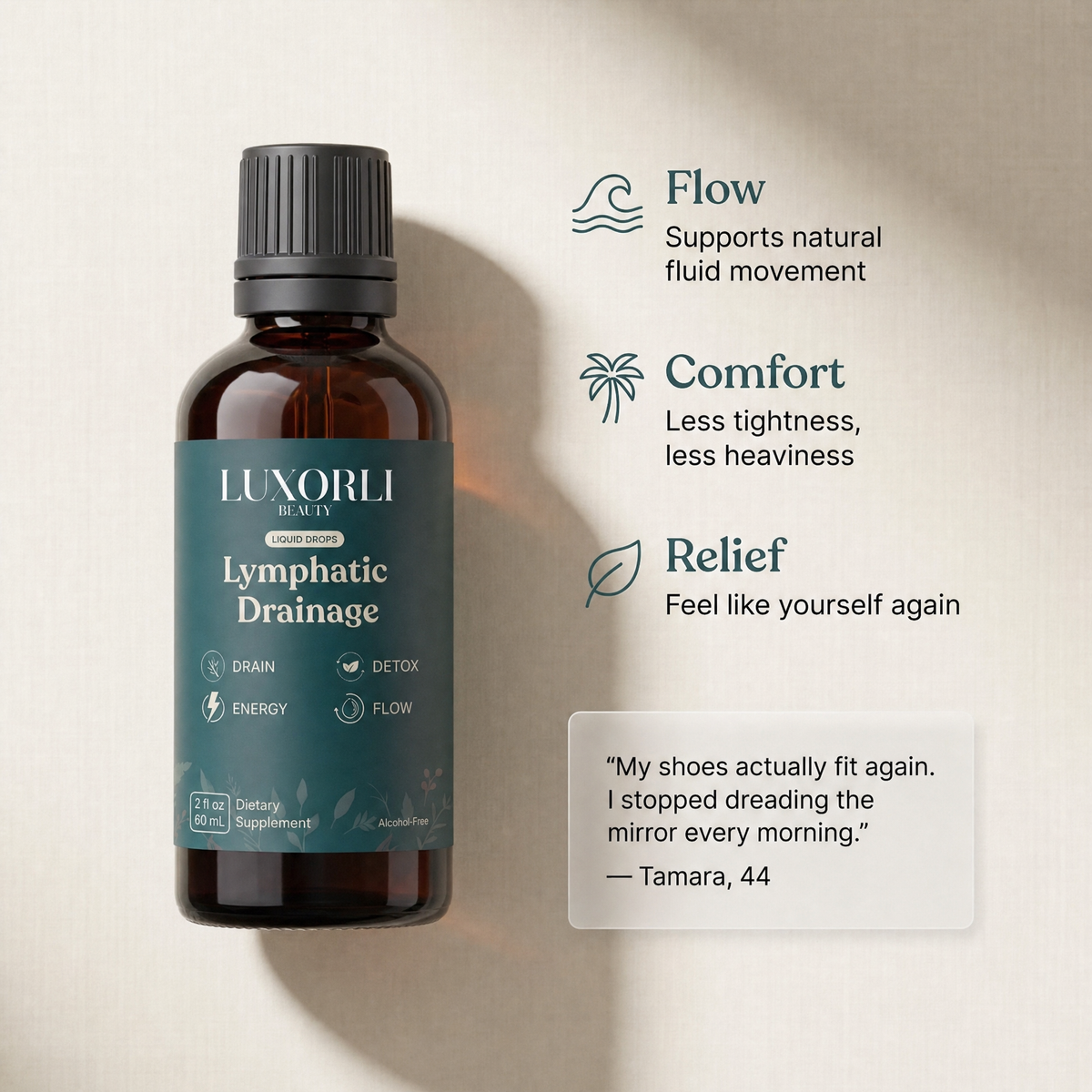 Lymphatic Drainage Serum by Luxorli Beauty